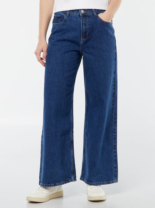 Calças de ganga wide leg - L28 - Kiabi