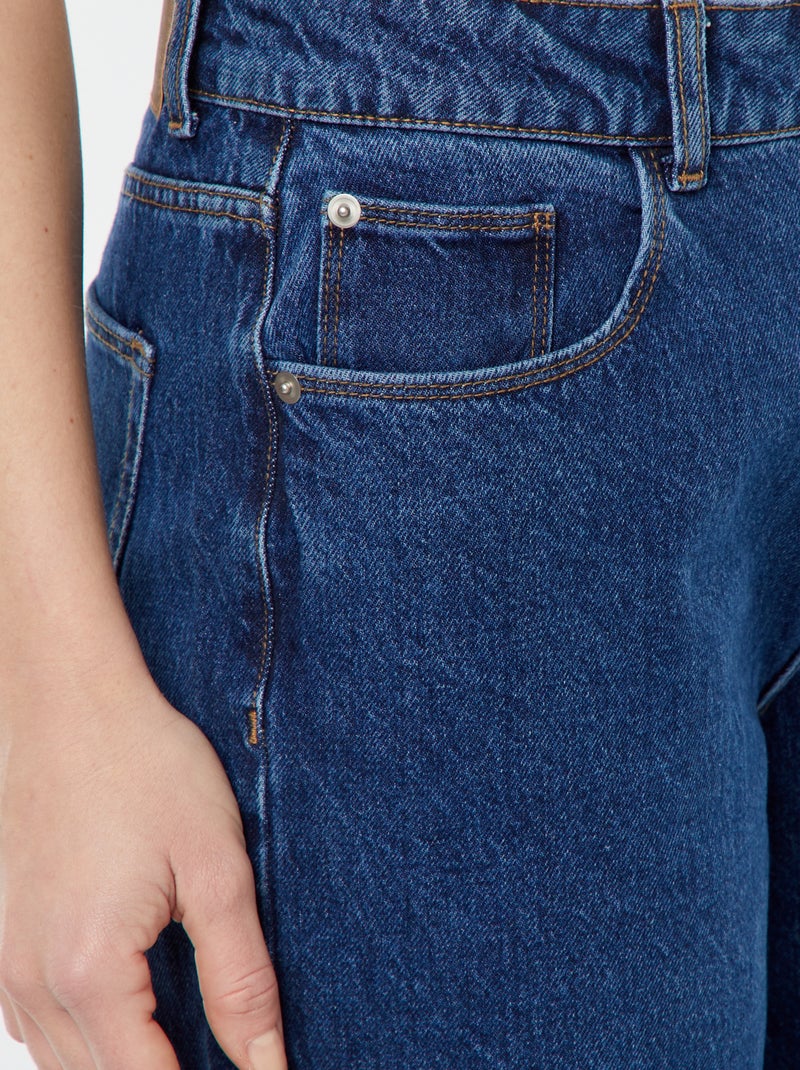 Calças de ganga wide leg - L28 AZUL - Kiabi