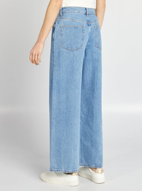 Calças de ganga wide leg - L28 - Kiabi Calças de ganga wide leg - L28 - Kiabi
