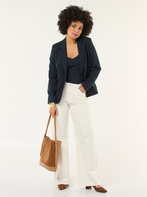 Calças de ganga wide leg - L28 - Kiabi