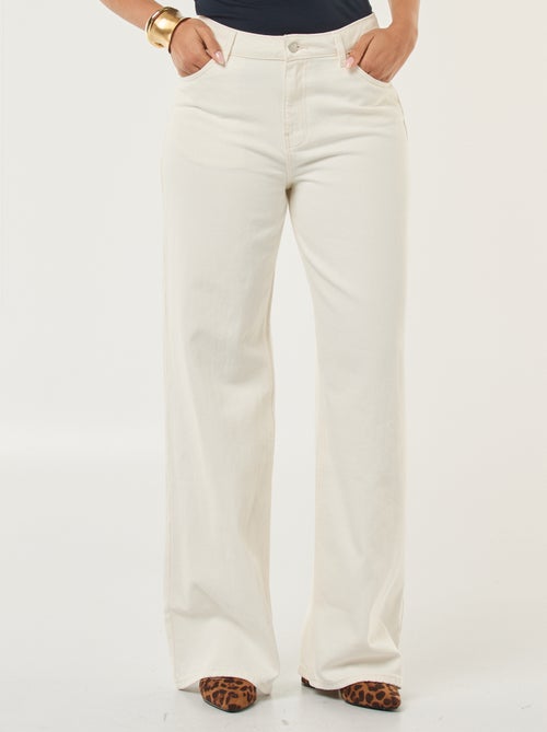 Calças de ganga wide leg - L28 - Kiabi
