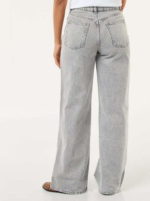 Calças de ganga wide leg - L28 - Kiabi