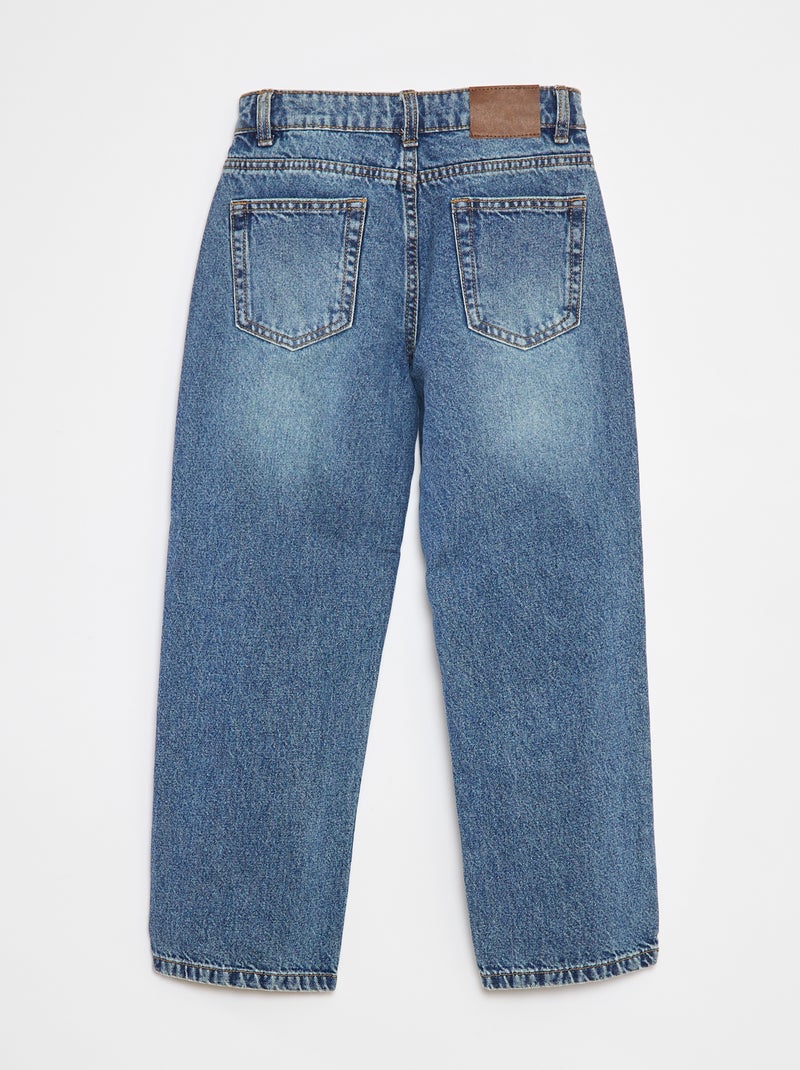 Calças de ganga wide leg Azul - Kiabi