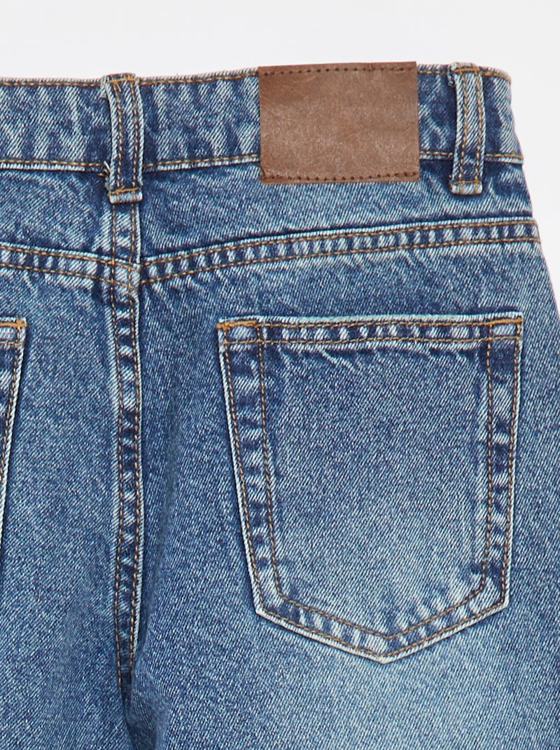 Calças de ganga wide leg Azul - Kiabi