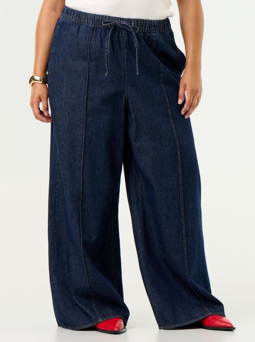 Calças de ganga wide leg - Kiabi Calças de ganga wide leg - Kiabi