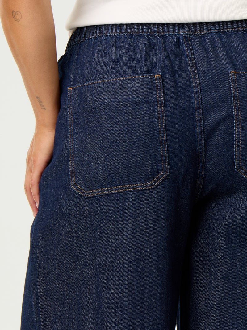Calças de ganga wide leg Azul - Kiabi