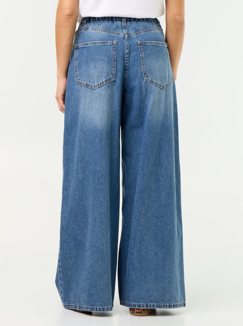 Calças de ganga wide leg - Kiabi Calças de ganga wide leg - Kiabi