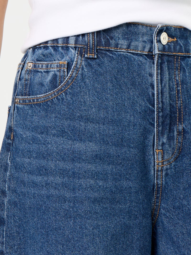 Calças de ganga wide leg Azul - Kiabi