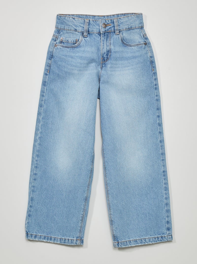 Calças de ganga wide leg AZUL - Kiabi
