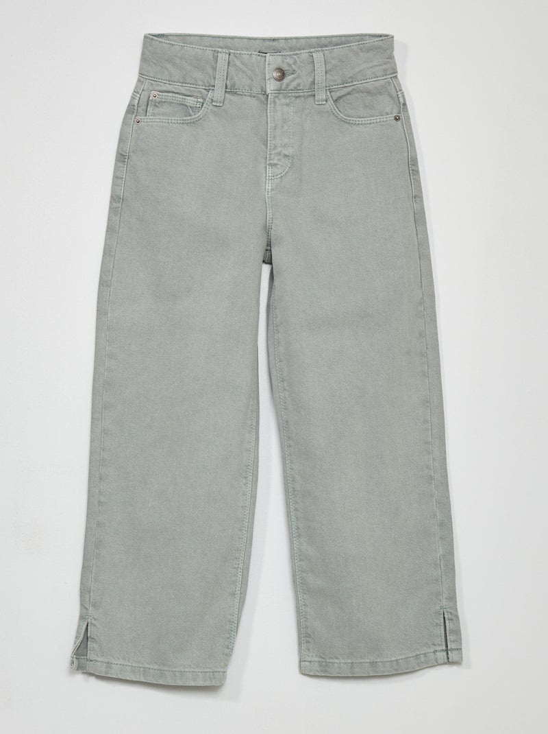 Calças de ganga wide leg Azul - Kiabi
