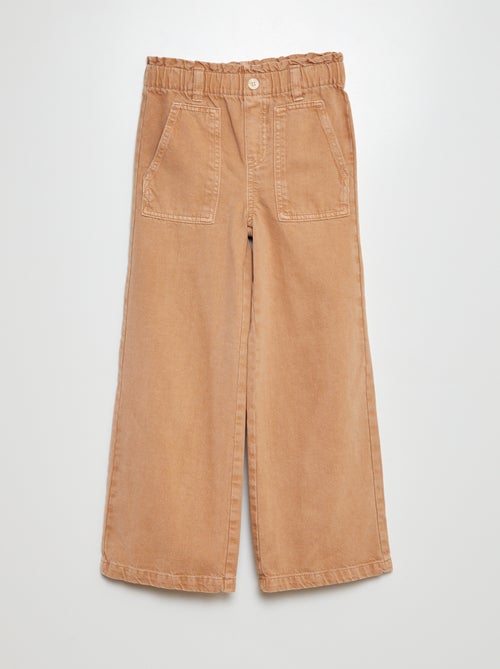 Calças de ganga wide leg - Kiabi