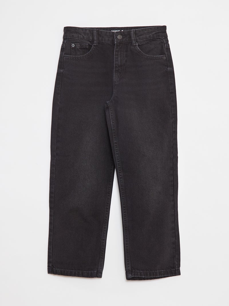 Calças de ganga wide leg Cinza - Kiabi