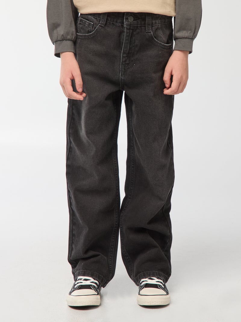 Calças de ganga wide leg Cinza - Kiabi