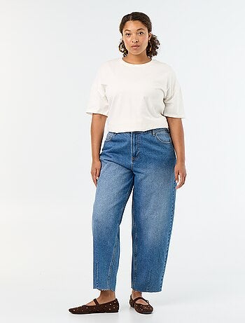 Calças de ganga wide leg com 5 bolsos