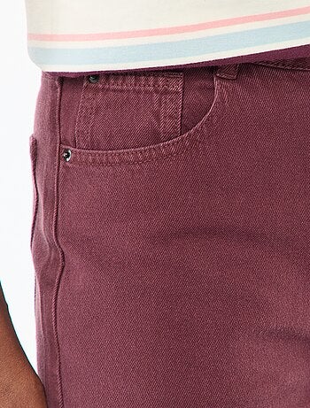 Calças de ganga wide-leg com cintura subida