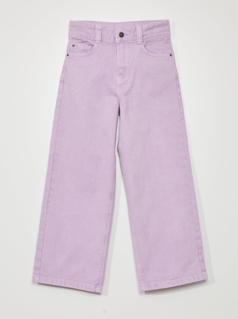 Calças de ganga wide leg com cintura subida VIOLETA - Kiabi