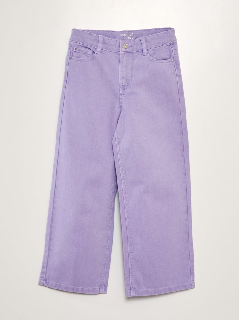 Calças de ganga wide leg com cintura subida VIOLETA - Kiabi