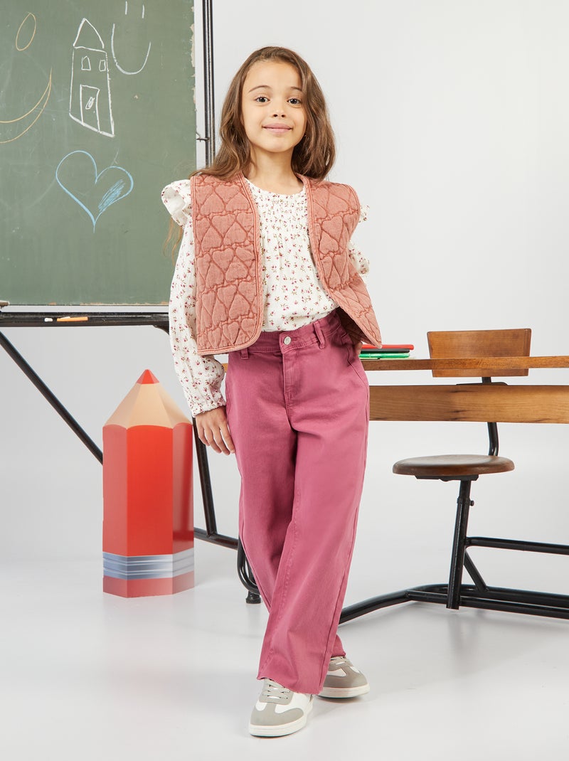 Calças de ganga wide leg com cintura subida VIOLETA - Kiabi