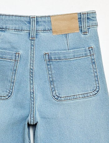 Calças de ganga wide leg cropped