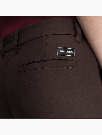 Calças de golfe straight fit para mulher