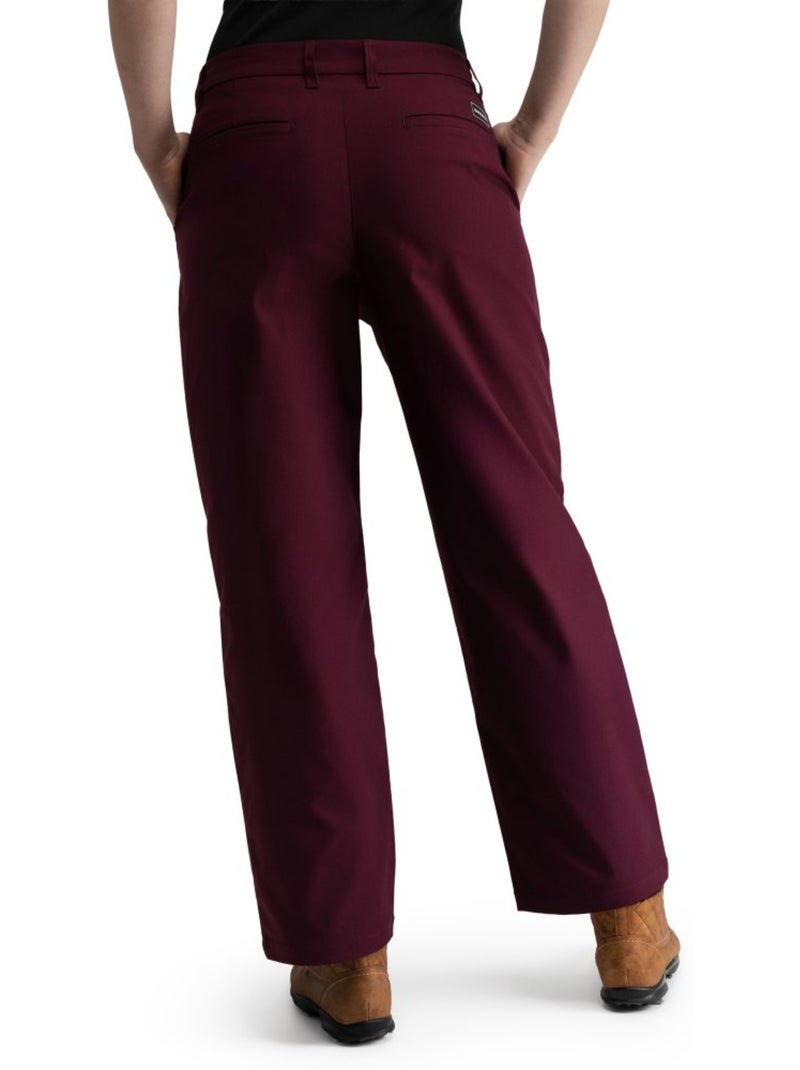 Calças de golfe straight fit para mulher Vermelho - Kiabi