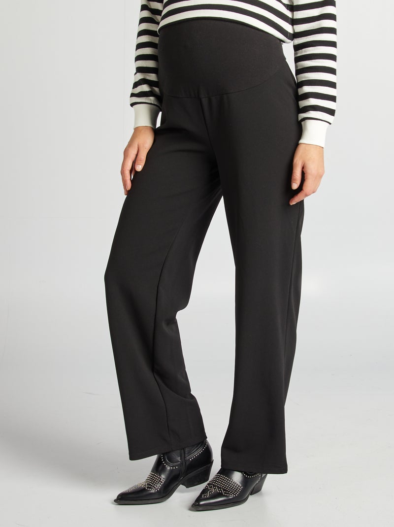 Calças de grávida bootcut Preto - Kiabi
