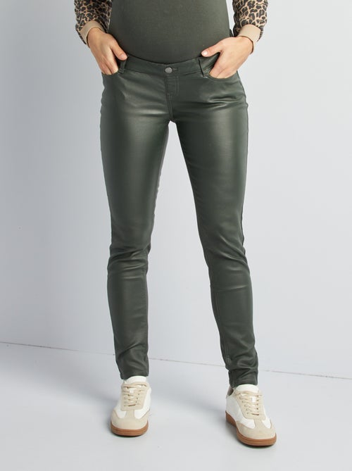 Calças de grávida com faixa elástica - Kiabi