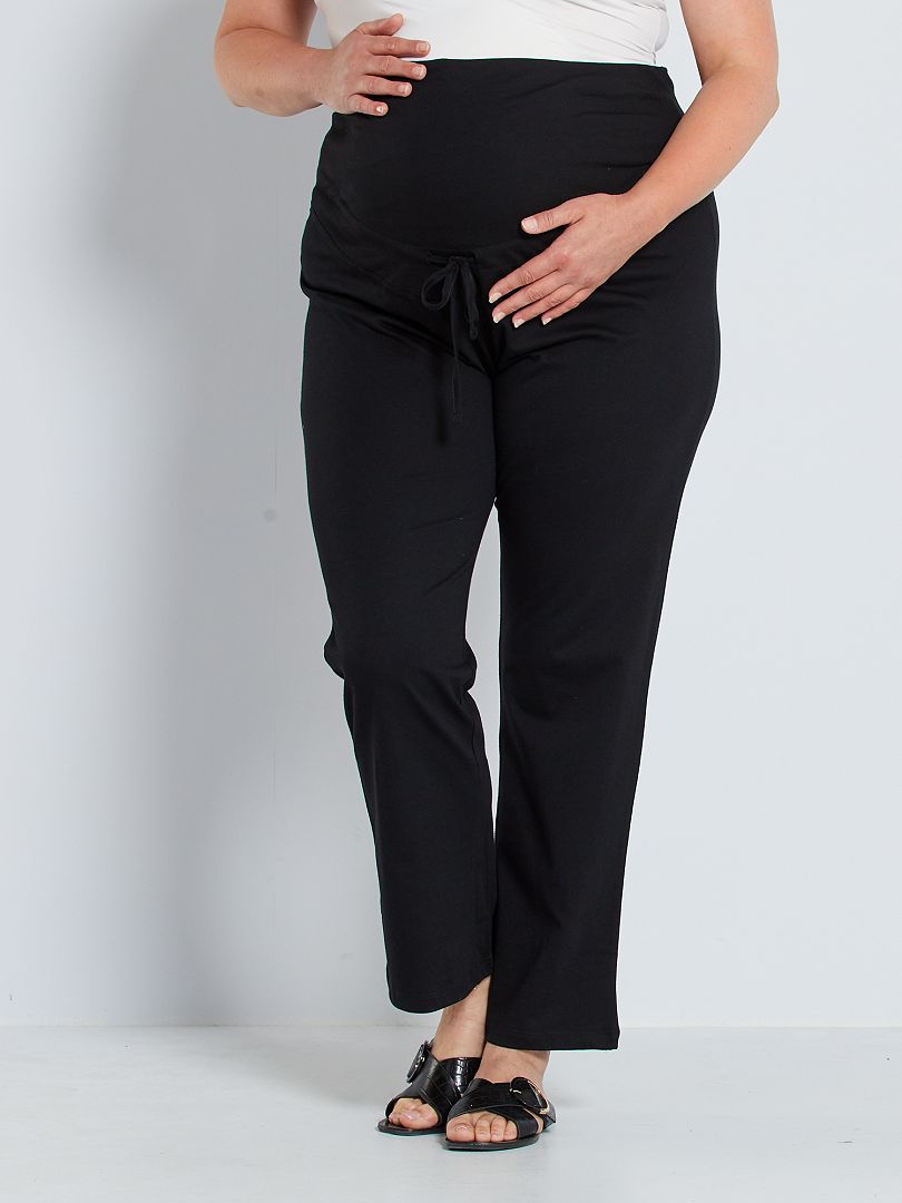 Calças de grávida confortáveis Preto - Kiabi