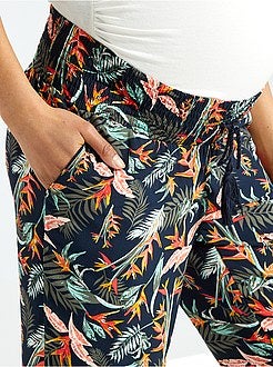 Calças de grávida fluidas - Kiabi