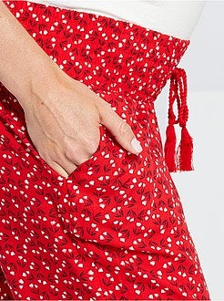 Calças de grávida fluidas - Kiabi