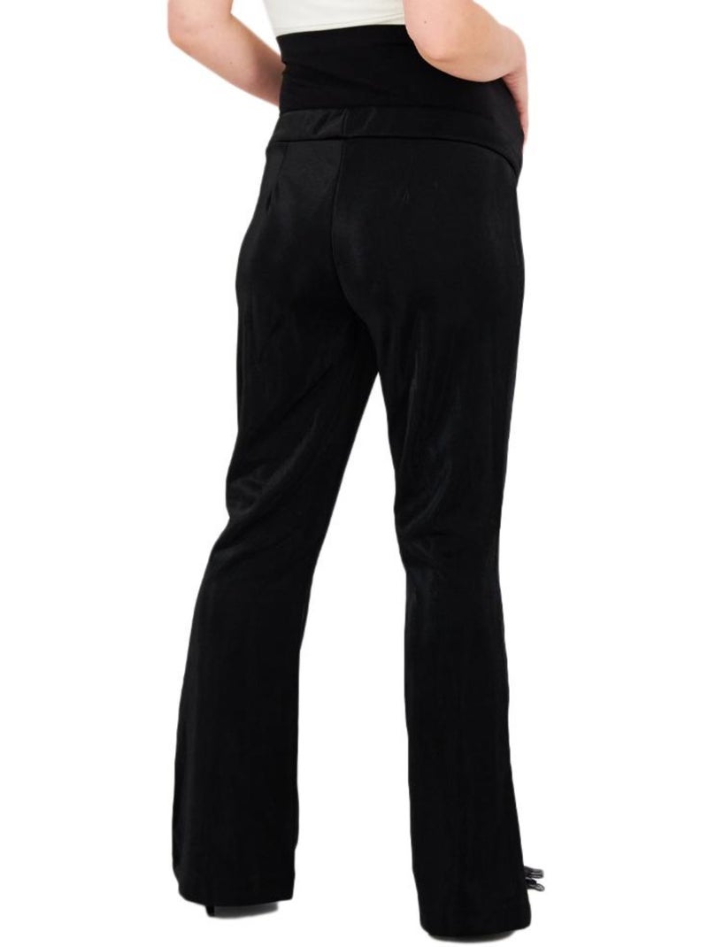 Calças de Grávida Pretas Boca de Sino Vero Moda Maternity Kamma Preto - Kiabi