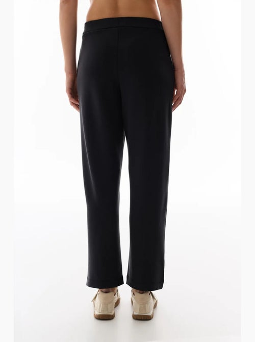 Calças de jersey de perna reta oversized de cintura média penti - Kiabi Calças de jersey de perna reta oversized de cintura média penti - Kiabi