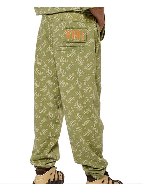 Calças de Jogging Baggy Verdes Unissexo Kaporal Vogg - Kiabi Calças de Jogging Baggy Verdes Unissexo Kaporal Vogg - Kiabi