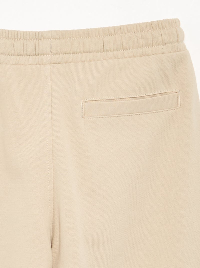 Calças de jogging Bege - Kiabi