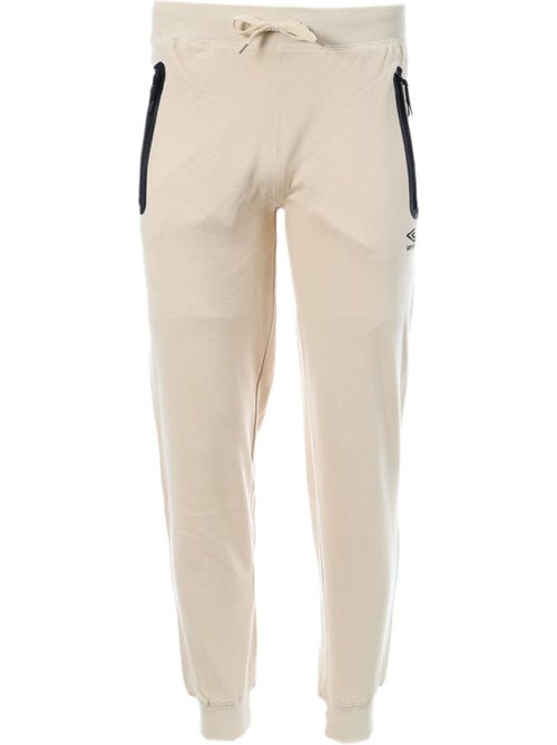 Calças de jogging bege para homem umbro net cu fleece - Kiabi