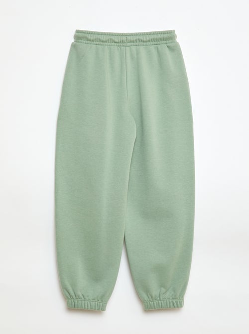 Calças de jogging bimaterial - Kiabi