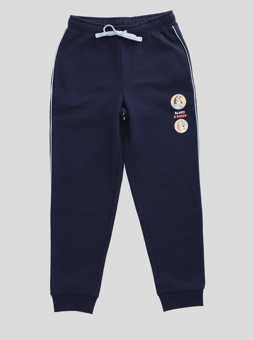 Calças de jogging 'Bluey' com patch em french terry de algodão - Kiabi