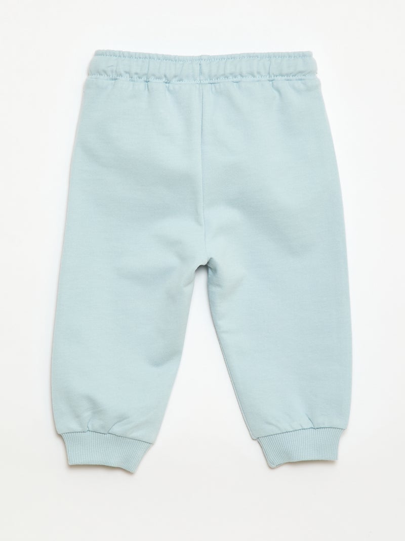 Calças de jogging 'Bluey' em moletom não cardado Azul - Kiabi