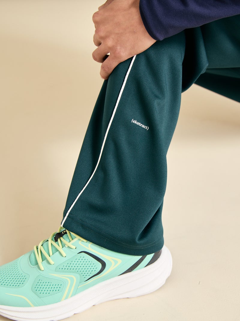 Calças de jogging com bolsos com fecho (ekstract) Verde - Kiabi
