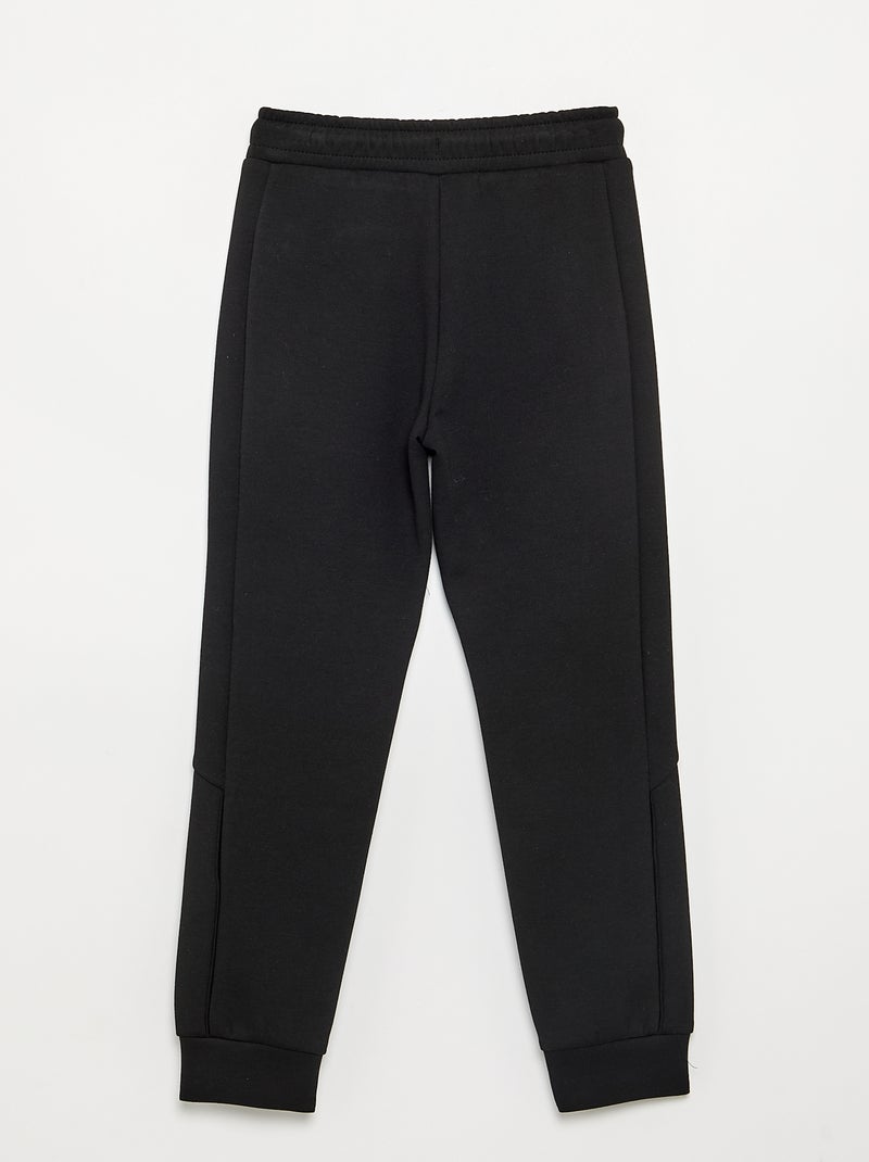 Calças de jogging com bolsos Preto - Kiabi