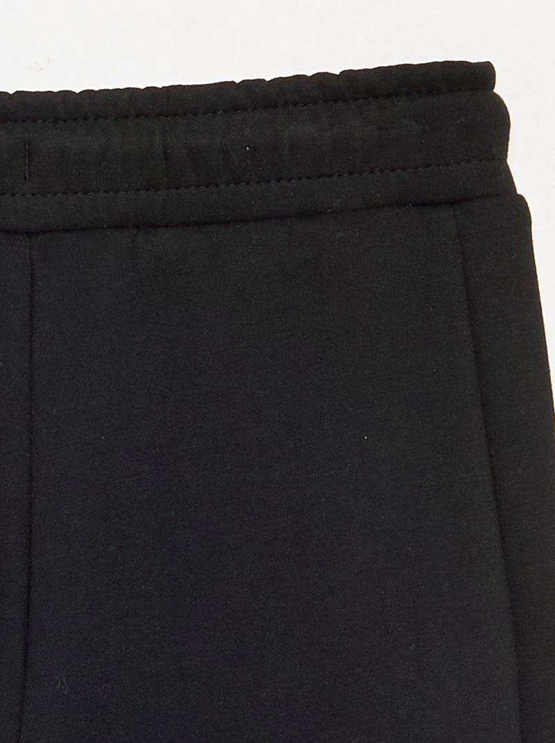 Calças de jogging com bolsos Preto - Kiabi