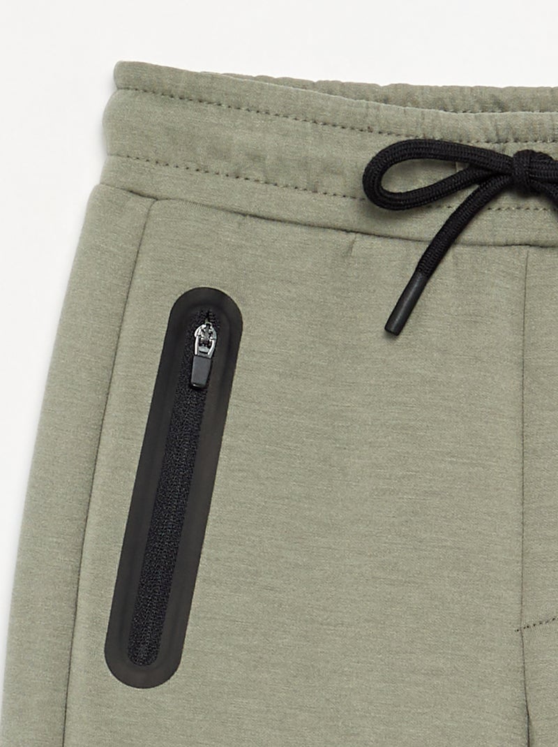Calças de jogging com bolsos Verde - Kiabi