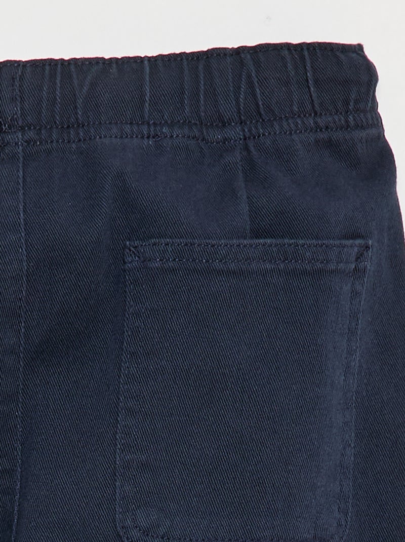 Calças de jogging com cordões Azul - Kiabi