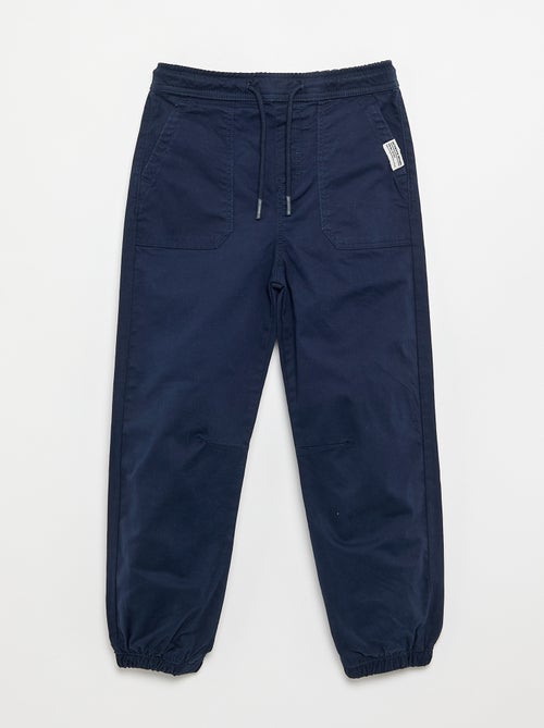 Calças de jogging com cordões de ajuste - Kiabi