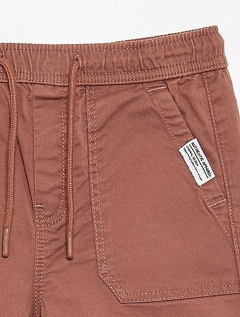 Calças de jogging com cordões de ajuste