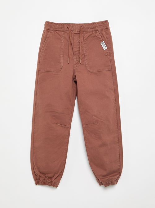 Calças de jogging com cordões de ajuste - Kiabi Calças de jogging com cordões de ajuste - Kiabi