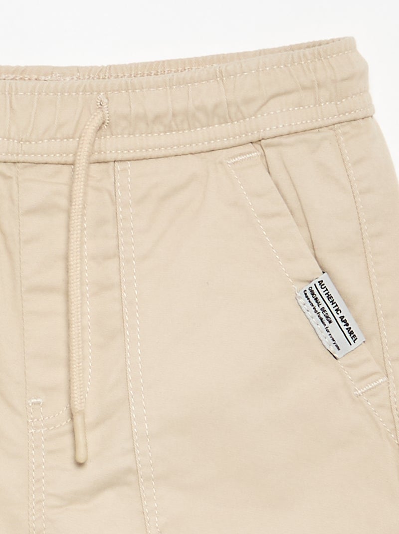 Calças de jogging com cordões de ajuste Cinza - Kiabi