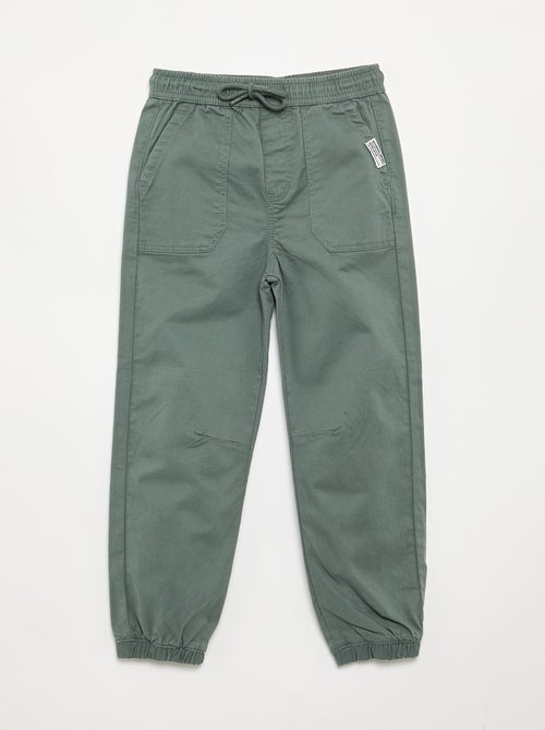 Calças de jogging com cordões de ajuste - Kiabi Calças de jogging com cordões de ajuste - Kiabi