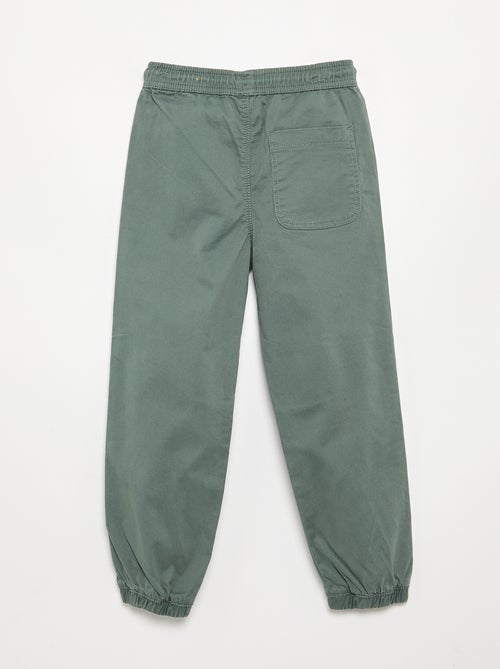 Calças de jogging com cordões de ajuste - Kiabi Calças de jogging com cordões de ajuste - Kiabi