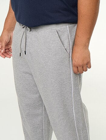 Calças de jogging com debruados contrastantes